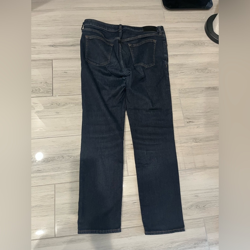 Express Blue Straight Jeans Classic Fit